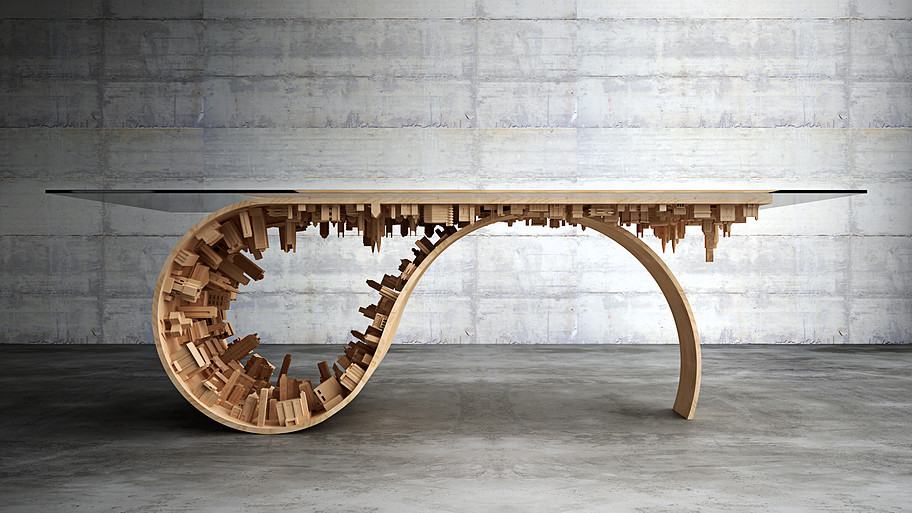 Wave City Dining Table By Stelios Mousarris Clutter Magazine